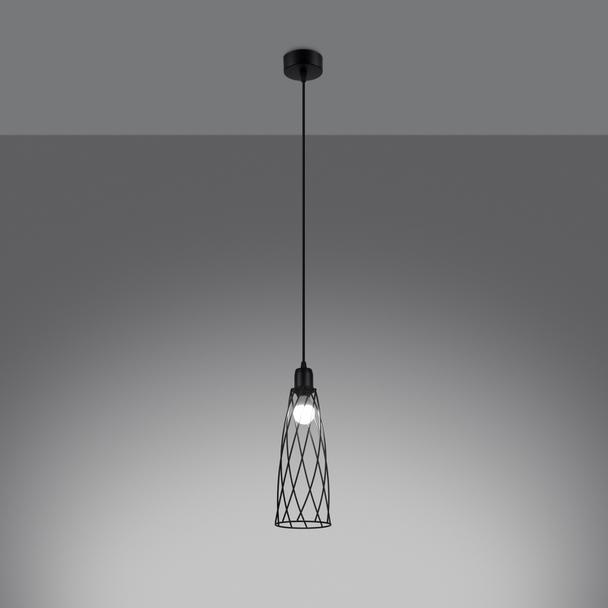 Sollux Lampa wisząca SUBA 1 czarna SL.1165