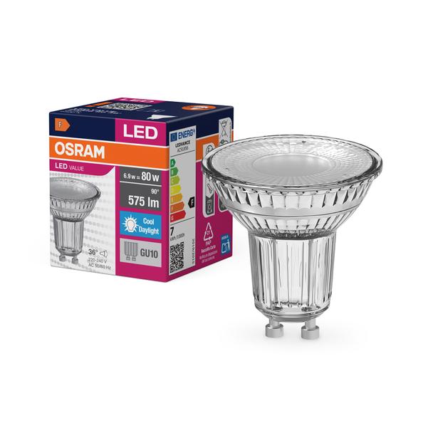 Lampa LED VALUE non-dim PAR16 80 36° 6,9W 865 GU10