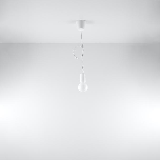 Sollux Lampa wisząca DIEGO 1 biała SL.0569