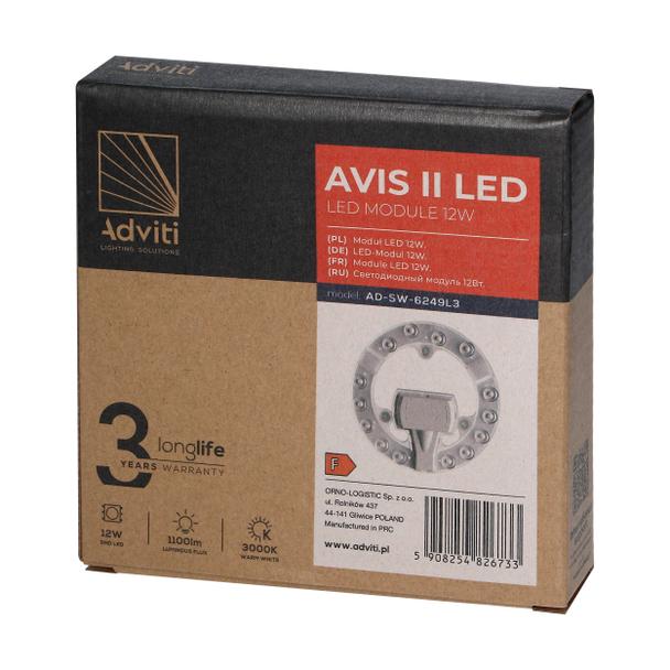 AVIS II LED 12W, panel świetlny, 1100lm, 3000K, 3 neodymowe magnesy, O 137 AD-SW-6249L3 ORNO