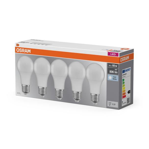 Lampa LED BASE Classic A60 8,5W/840 230V plastik E27 FS5 OSRAM
