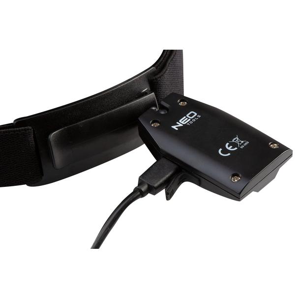 Latarka czołowa akumulatorowa USB 180 lm COB LED + czujnik ruchu NEO GTX 99-069 GTX Poland