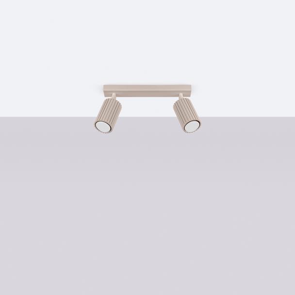 SOLLUX Plafon KARBON 2 taupe ; SL.1763