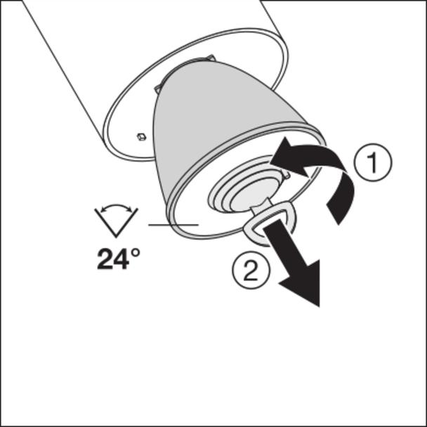Szynowa oprawa TRACKLIGHT SPOT D85 35W 4000K 90RA NFL WT