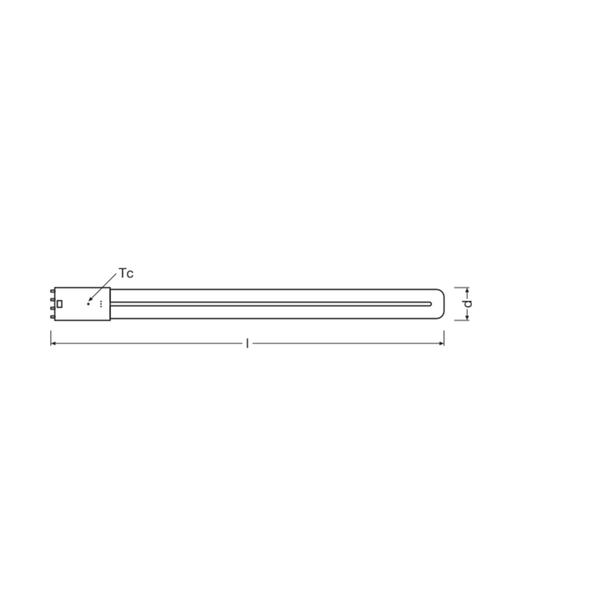 Lampa DULUX L LED FR 36 ECG, AC mains 18W 830 2G11
