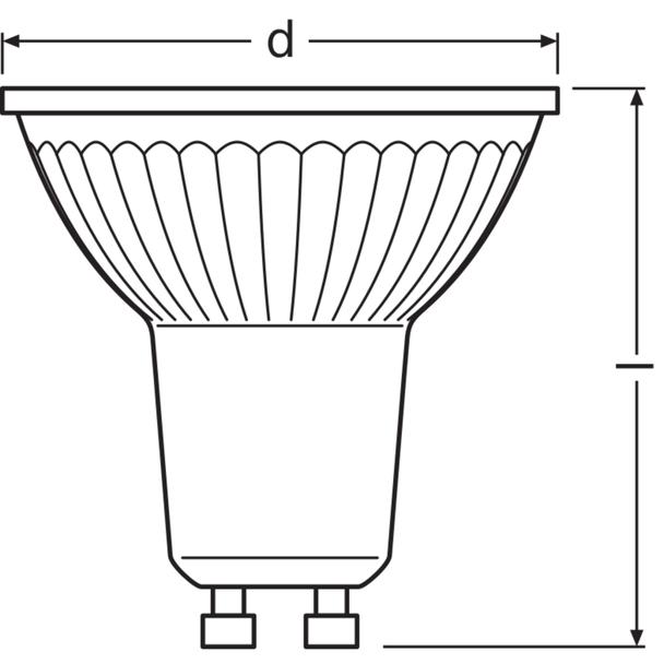 Lampa LED VALUE non-dim PAR16 50 36° 4,3W 840 GU10