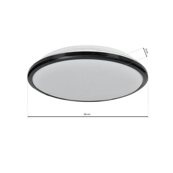 plafon LED Terma 28W 1960lm 4000K czarny IP44 ML6404 Milagro