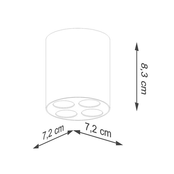 Sollux Plafon ZOE biały LED SL.1209
