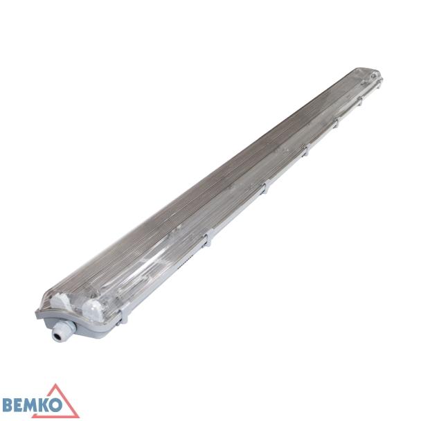 Oprawa hermetyczna E-OHL 2xT8 pod 2 świetlówki LED 1500mm PC IP65 C14-E-OHL-150-2KP S-C14-E-OHL-150-2KP BEMKO