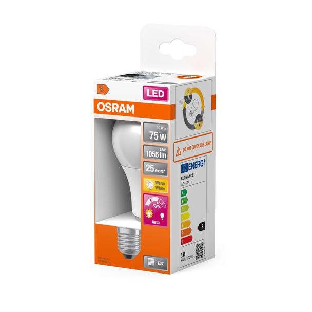 Lampa LED STAR+ CL A DSFR 75 non-dim 10W 827 E27
