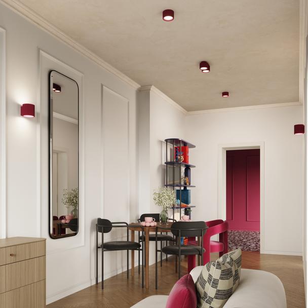 SOLLUX Plafon AURA 2 burgund Gx53 ; SL.1823