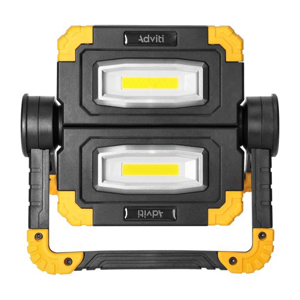 GEMINIX LED 2x10W, podwójny naświetlacz roboczy, przenośny z akumulatorem, 1200lm, IP44, 4000K, 5000 AD-NR-6466L4 ORNO