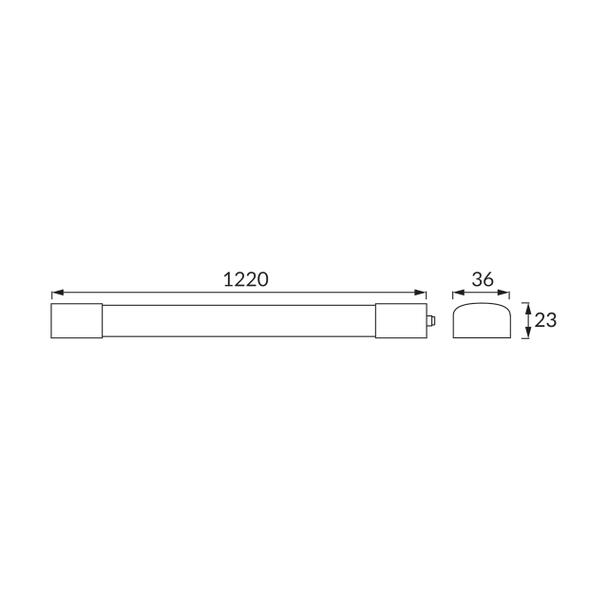 Oprawa pyłoszczelna BENET LED 36W 4000K 03834 IDEUS