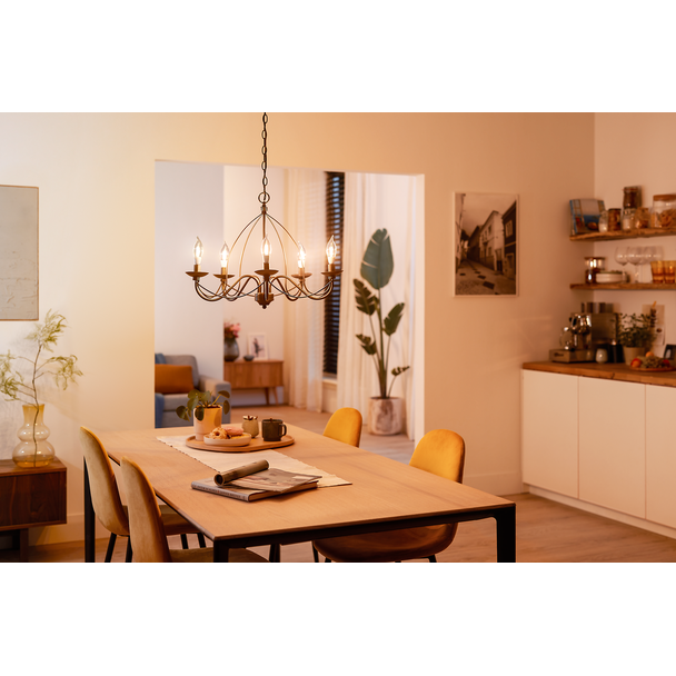 Żarówka LED ściemnialna Kulka 3,4W=40W 470lm / 2200K/2700K LEDLusterDT 3,5-40W E27 927 P45 5 lat gw. 9,29003E+11 PHILIPS