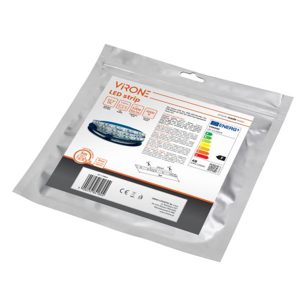 Taśma LED 12V 2835 120L/m 9,6W/m IP20 4000K 5m LD-11/5M/4 ORNO