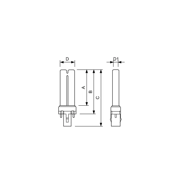Świetlówka kompaktowa G23 (2-pin) 9W PL-S 2P 9,27902E+11 PHILIPS