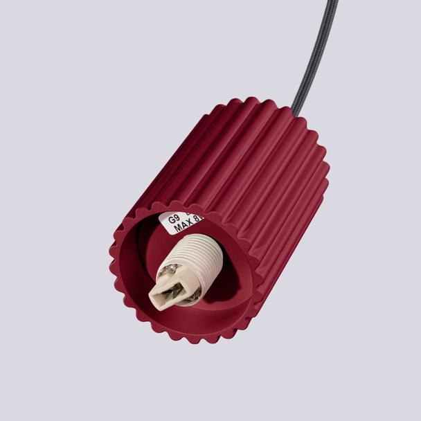 Lampa wisząca HALO 3P burgund