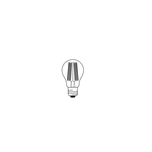 Lampa LED Classic A100 energooszczędna szkło przezroczyste 7,2W 830 E27 OSRAM