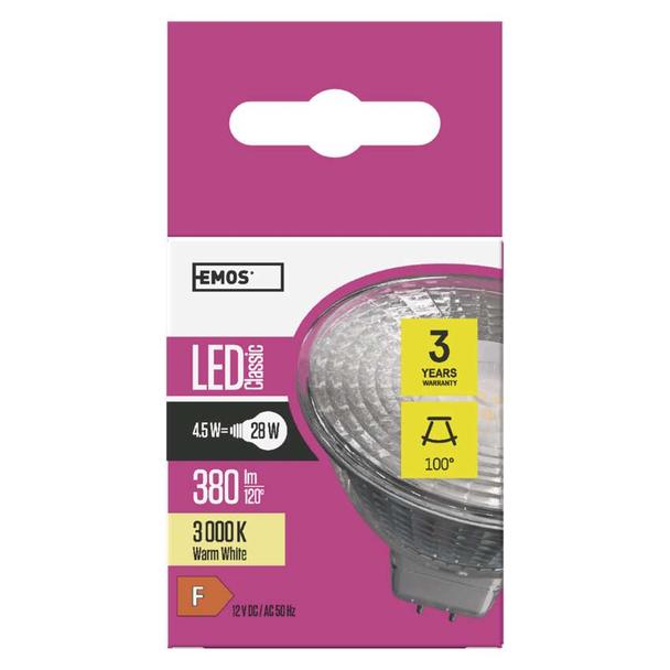 Żarówka LED Classic MR16 45W GU53 ciepła biel ZQ8433 EMOS