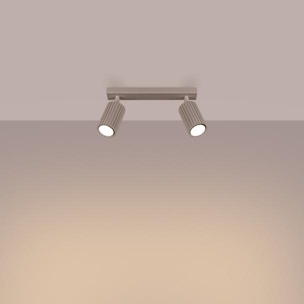SOLLUX Plafon KARBON 2 taupe ; SL.1763