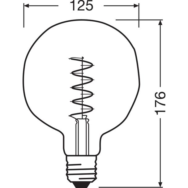 Lampa LED Vintage 1906 ET124 GREEN 18 dim 4,5W/816 E27