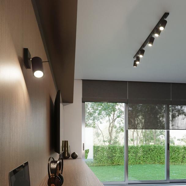 Sollux Kinkiet RING czarny SL.0091