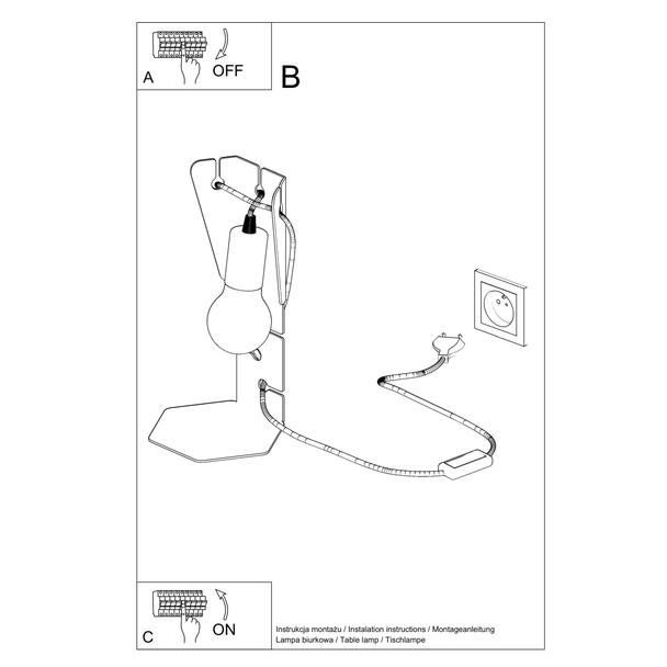 Sollux Lampa biurkowa ARBY biała SL.0879