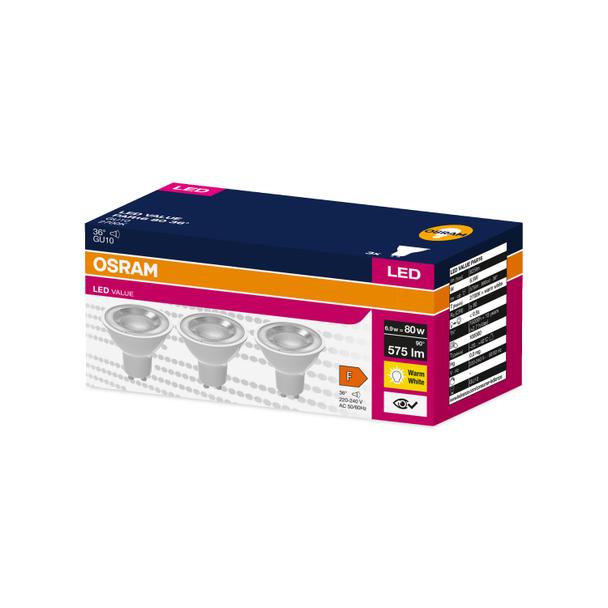 Lampa LED VALUE PAR16 80 36 6,9W/827 230V GU10 FS3 OSRAM