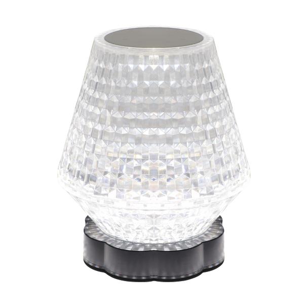 Lampka stołowa LED ABI LED CRYSTAL przezroczysta ciepła/zimna biel 04403 IDEUS