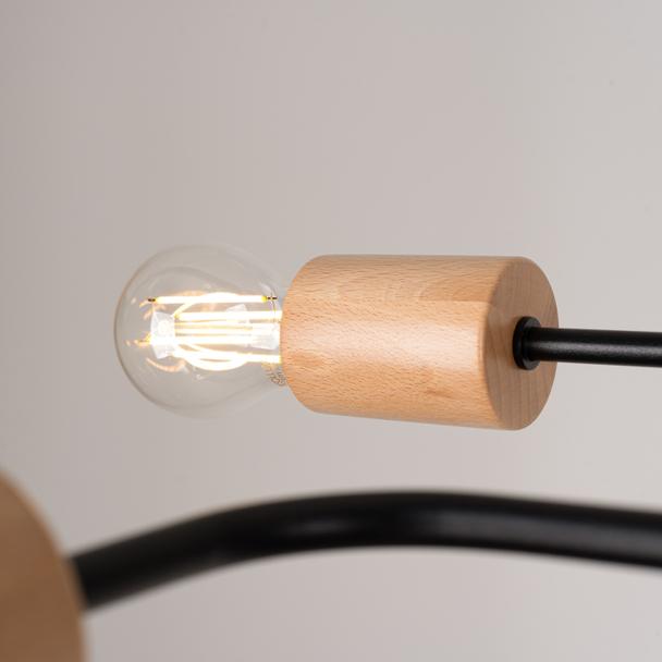 Sollux Żyrandol TIMBO 8 czarny SL.1671