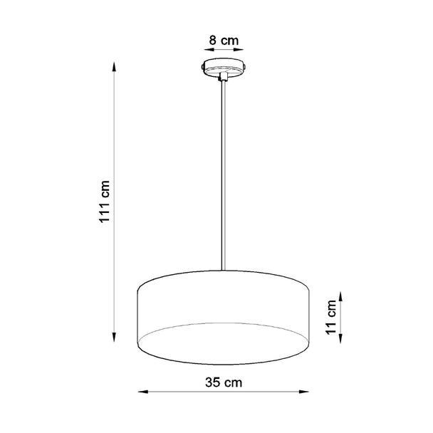 Sollux Lampa wisząca ARENA 35 szara SL.0116