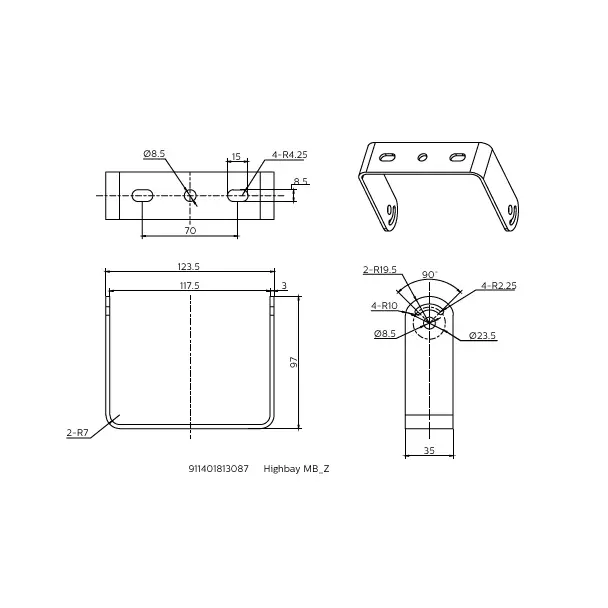 Akcesorium Ledinaire Oprawa Highbay MB_Z gw. 9,11402E+11 PHILIPS