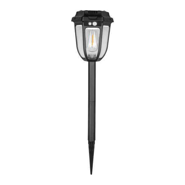 Lampa solarna lampka FANOS LED z czujnikiem ruchu 300lm IP44 3000K ciapła biała SL/R-2/B ORNO