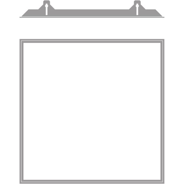Ramka do montażu w zabudowie PANEL 600 RECESSED MOUNT FRAME
