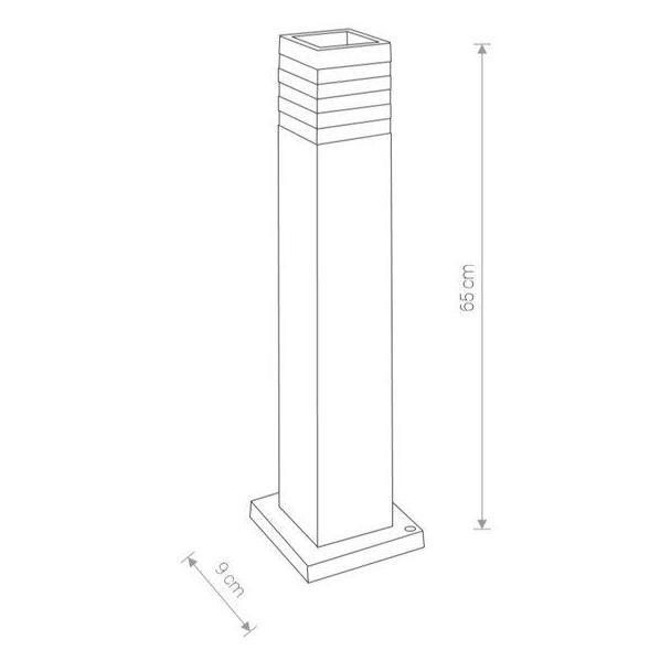 Nowodvorski lampa stojąca zewnętrzna Oir I E27 czarna 65cm 9158