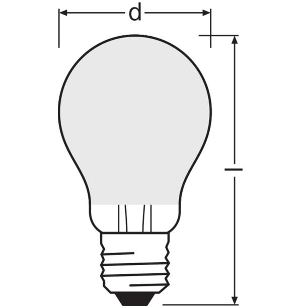 Lampa LED COMFORT/SUPERIOR DIM Classic A75 szkło matowe 7,5W/940 E27