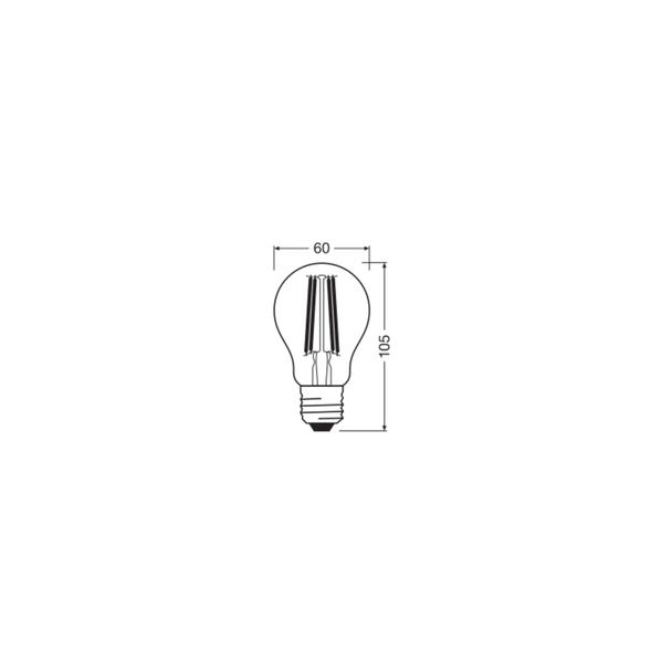 Lampa LED Vintage 1906 CL A Filament szkło przezroczyste GOLD 50 non-dim 6,5W 824 E27
