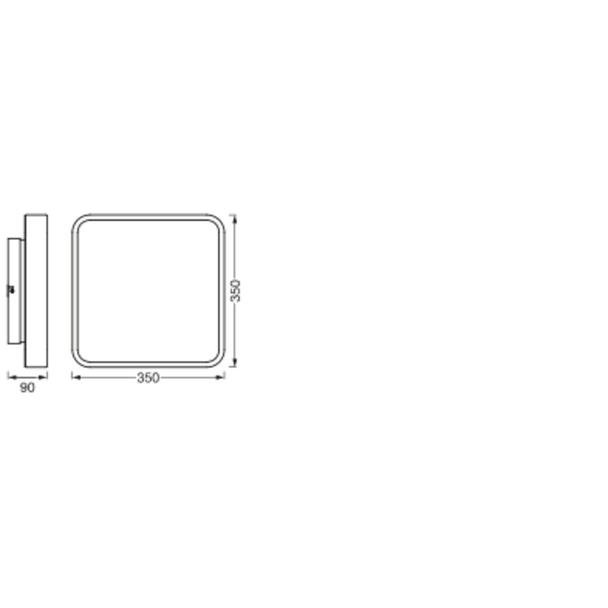 Oprawa SMART+ WIFI ORBIS SQ BL 350 RGB TW WT