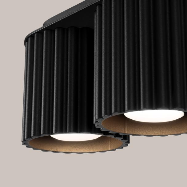 SOLLUX Plafon AURA 2 czarny GU10 ; SL.1785