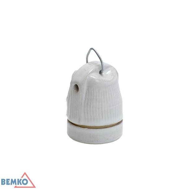 OPRAWKA CERAMICZNA E27 Z UCHWYTEM E15-E27-EF510C BEMKO