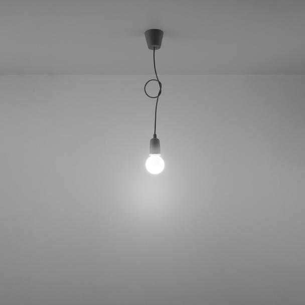 Sollux Lampa wisząca DIEGO 1 szara SL.0575