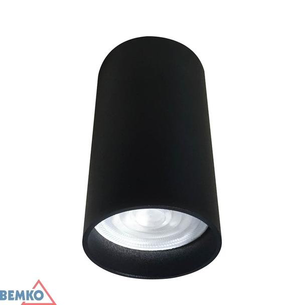 Oprawa nasufitowa punktowa ULTER nieregulowana fi55 GU10 max. 1x50W czarna C23-DLU-R-GU10-150-BL BEMKO