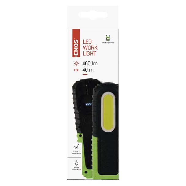 Lampa warsztat. LED 5W COB +3W LED, 400lm, 2000mAh ładowalna P4531 EMOS