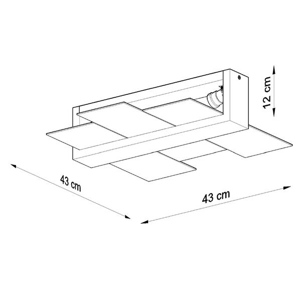Sollux Plafon FENIKS 2 naturalne drewno SL.0076