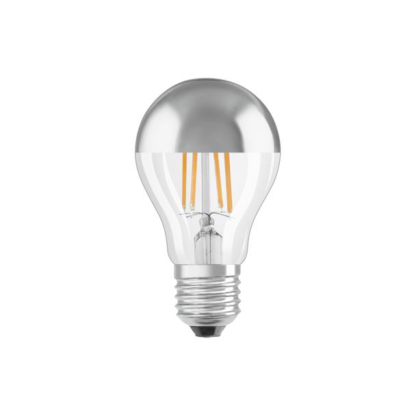 Lampa LED STAR CL A Filament szkło przezroczyste Mirror Silver 51 non-dim 6,5W 827 E27
