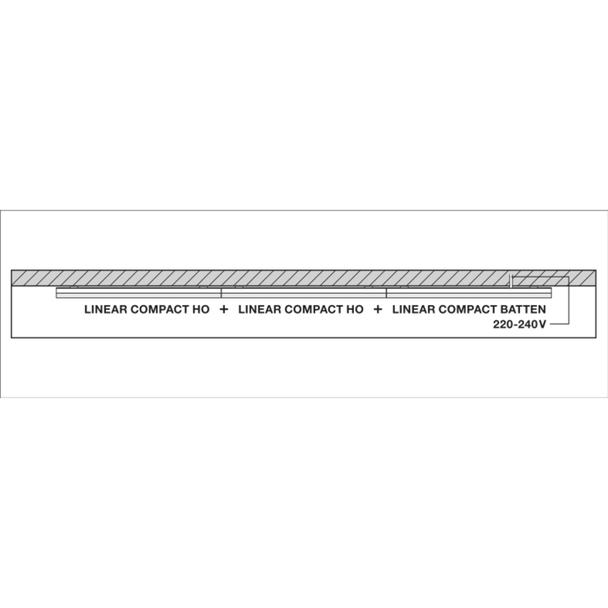 Oprawa liniowa LINEAR COMPACT SWITCH 600 8W 3000K