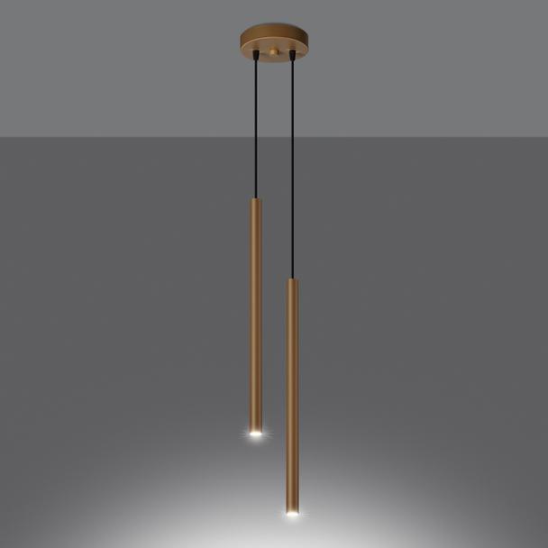 Sollux Lampa wisząca PASTELO 2 złota SL.1305