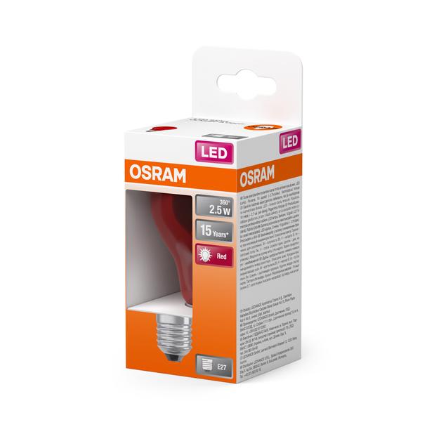 Lampa LED STAR CL A Red 15 non-dim 2,5W E27