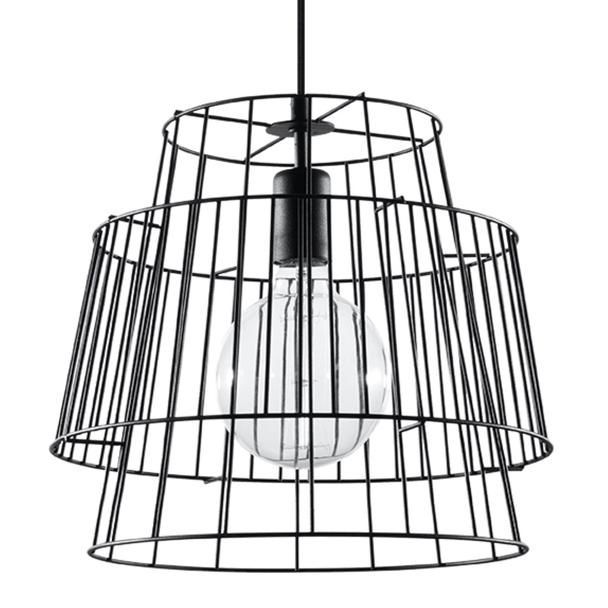 Sollux Lampa wisząca GATE czarny SL.0663