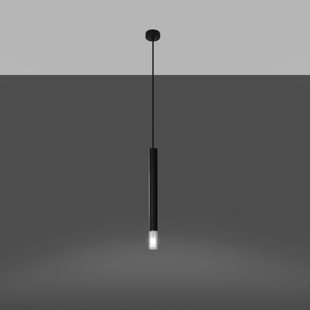 Sollux Lampa wisząca WEZYR 1 czarna